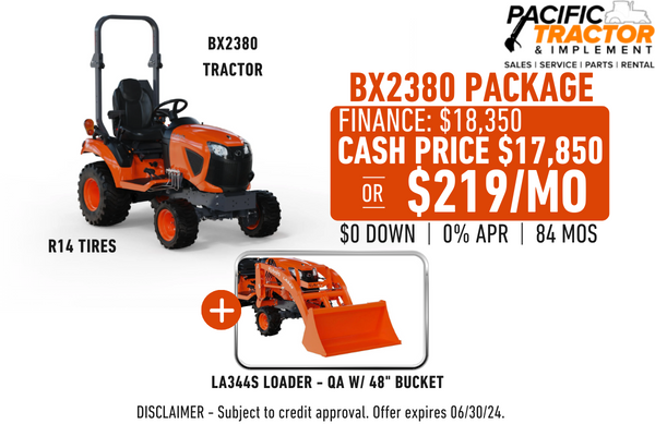BX2380 Pac Tractor Package