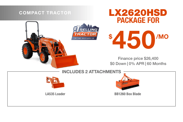 LX2620HSD Compact Tractor