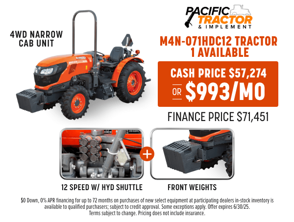 M4N-071HDC12 TRACTOR  – 1 AVAILABLE